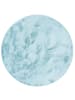 Pergamon Fellteppich Luxus Super Soft Plush Rund in Türkis