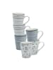Ritzenhoff & Breker 6er Set Henkelbecher Sendai Mix in 300 ml in grau