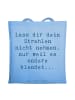 Mr. & Mrs. Panda Jutetasche Spruch Selbstvertrauen Strahlen mit ... in Sky Blue