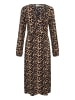 Kaffe Kleid KAkatrine Regular fit in Brown Leopard