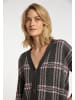 usha BLUE LABEL Damen Strickjacke in Anthrazit Mehrfarbig