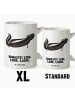 Mr. & Mrs. Panda Kaffeetasse Stinktier Yoga mit Spruch in Weiß