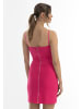 faina Damen Minikleid Mit Perlenketten in Pink
