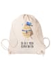 Mr. & Mrs. Panda Beutel Rucksack Eule Matrose mit Spruch in Creme