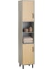 SoBuy Hochschrank in Naturgrau - (B)31,5 x (H)162,5 x (T)31,5cm