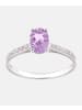 Diamant L'éternel Ring aus 375 Weißgold mit 0.82 Karat Diamant mit Amethyst