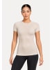 SMILODOX T-Shirt Seamless Lyana in Beige