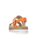 remonte Ledersandale mit Keilabsatz „Fiesta“ Orange