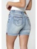 KOROSHI HOSE KURZE JEANS in blau