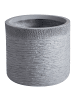 Beliani Outdoor Blumentopf SAMOS in Grau - (W) 26 x (H) 25 x (L) 26 cm
