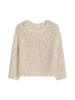 Marc O'Polo Pullover loose cropped in Grey Silk