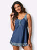 WITT WEIDEN Oversized-Tankini-Top in jeansblau-topas-bedruckt