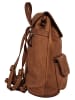 Cluty Rucksack echt Leder in cognac
