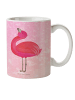 Mr. & Mrs. Panda Kindergarten Becher Flamingo Stolz ohne Spruch in Aquarell Pink