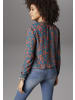 Aniston SELECTED Shirtbluse in petrol-cognac-bedruckt
