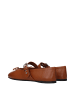 Miu Miu Braun Leder Ballerina Flache Schuhe
