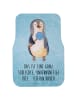 Mr. & Mrs. Panda Automatte Pinguin Lolli mit Spruch in Eisblau