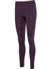 Hummel Sportleggings "Hmlmt Shaping Seamless Mw Tights" in Lila