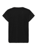Kaffe Kurzarm-Bluse KAclaudi Baggy fit in Black Deep