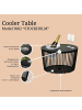 COOTAB Cooler Table 3-in-1 Loungetisch mit Acryl-Kühler Stockholm 46 cm in schwarz