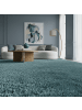 KADIMA DESIGN Teppich Hochflor Shaggy Uni-Look Polypropylen Wohnzimmer in Türkis