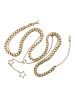 faina Women Necklace With Double Chain And Star Motif in Gold