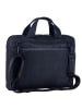 Leonhard Heyden Den Haag Aktentasche Leder 38 cm Laptopfach blau