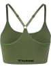 Hummel T-Shirt S/L Hmlmt Define Seamless Padded Bra in DEEP LICHEN GREEN