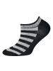 ewers 3er-Set Sneaker Socken 3er-Set Fußball/Ringel in schwarz