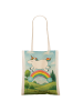 Mr. & Mrs. Panda Tasche Einhorn Regenbogen Design ohne Spruch in Weiß