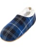 normani 1 Paar Herren-Slipper Karo in Blau