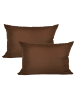 JACK 2er Set Outdoor Kissenhülle 30x50cm Uni in Braun