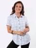 WITT WEIDEN Karo-Bluse in hellblau-ecru-kariert