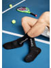 camano Sportsocken mit Grip Extrastark Anti Rutsch Fußballsocken Tennissocken Schweißabsorbierend Perfekter Sitz  Coolmax Netzbelüftung  verstärktem Fersen- und Zehenbereich 2er Pack function in Schwarz