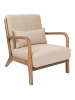 Beliani 2-tlg Sessel SKOVDE in Beige/Braun