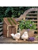 relaxdays Deko-Vogelhaus in Natur - (B)15 x (H)23 x (T)14 cm