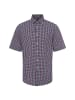 Nils Sundström Freizeithemd mit Leinen-Anteil in marine mehrfarbig - 0009