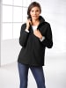 Sieh an! Fleece-Jacke in schwarz