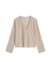 Marc O'Polo V-Neck-Pullover oversize in Chalky Brown
