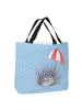 Mr. & Mrs. Panda Tote Bag Seeigel ohne Spruch in Blau Pastell