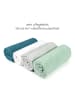Makian Moltontuch / Moltonwindel 4er Pack 80 x 80 in gruen,grau