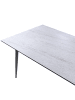 Beliani Esstisch TOLENTINO in Grau/Beige - (W) 90 x (H) 75 x (L) 180 cm