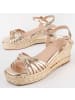 Montevita Sandalen Keilsandalen Sparta Salia4 Gold in Golden