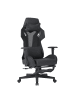 home24 home24 Gamingchair aus Kunststoff und Textil in Schwarz - 74 x 71 x 122 cm in Anthrazit / Schwarz