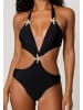 Moda Minx Badeanzug Starfish Plunge in Black