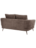 Beliani 2-Sitzer Sofa KJAER in Braun/Schwarz - (W) 155 x (H) 100 x (L) 100 cm