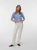 Vero Moda VMMYSTIC BEACH 2/4 POLONECK CARDIGA in Brunnera Blue