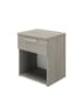 CALICOSY Nachttisch CYRUS in Hellgrau - (W)43  x (H)50  x (L)cm