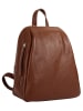 Samantha Look City-Rucksack echt Leder in cognac