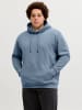 JACK & JONES PLUS Kapuzenpullover in Blue Mirage